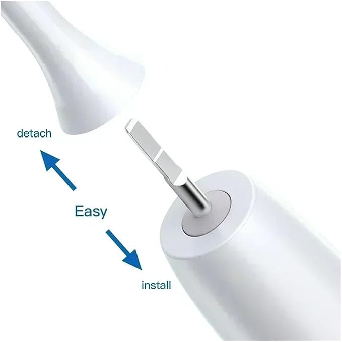 10PCS Replacement Brush Heads Compatible for HX6930 HX6064 Sonic Electric Toothbrush Vacuum Soft Bristle Nozzles(10Black)