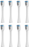 4pcs 8pcs Replacement Heads Compatible with DOCOLAB Sonic Electric Toothbrush MT001 Brush Dupont Nozzles(8pcs)