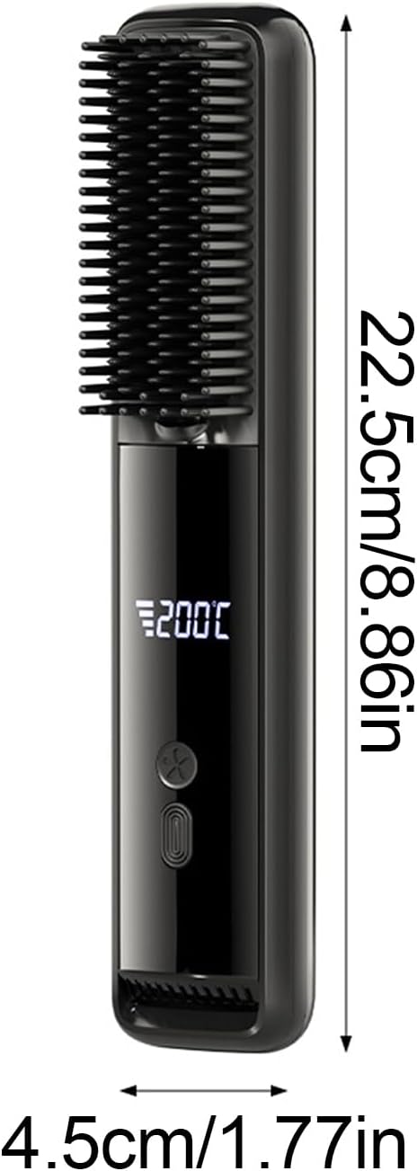 Cordless Hair Straightener Rechargeable Styling Tool Compact Portable Smoothing Device Ceramic Plate Cordless Flat Iron Travel Ready Styling Accessory Salon and Home Hair Care Solution