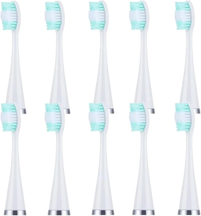 10pcs/lot Ultrasonic Electric Toothbrush Heads Replacement Brush for Teeth(White)