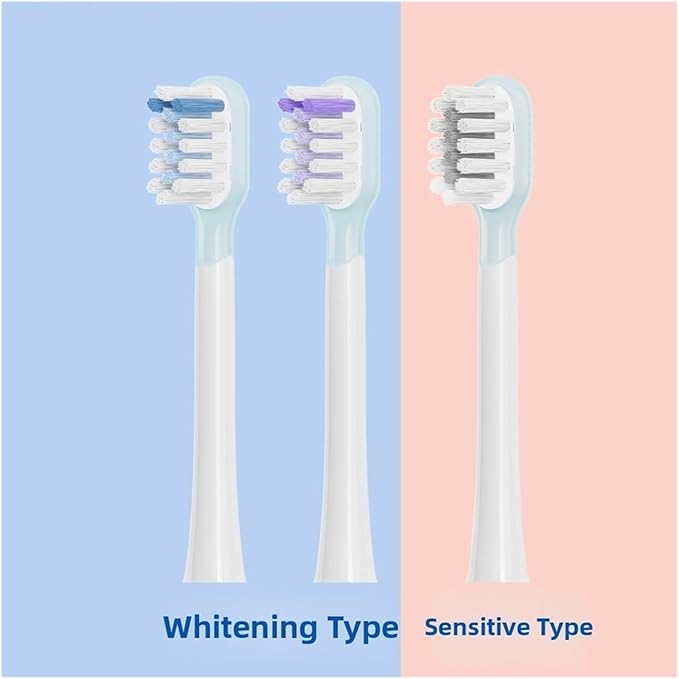 12 Pcs/Pack Electric Toothbrush Head Compatible with Adult Replacement Brush Heads(Whitening Blue)