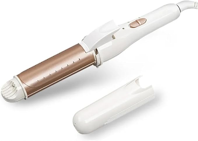 3-in-1 Gold Ceramic Hair Curling Iron - Professional Hair Curler Straightener &amp Heated Roller for Versatile Styling(DUS)