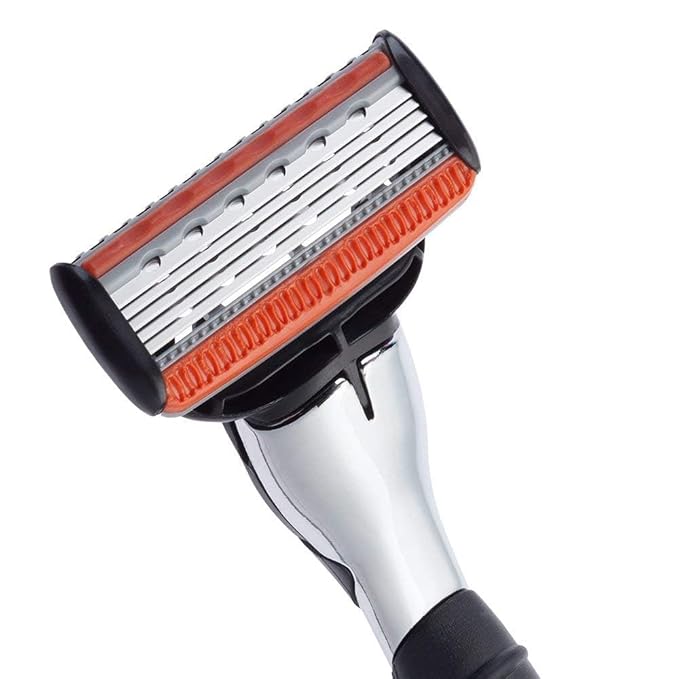 Personna M5 Magnum Razor with 5 Blades and Trimmer 10 Refill Cartridges Included