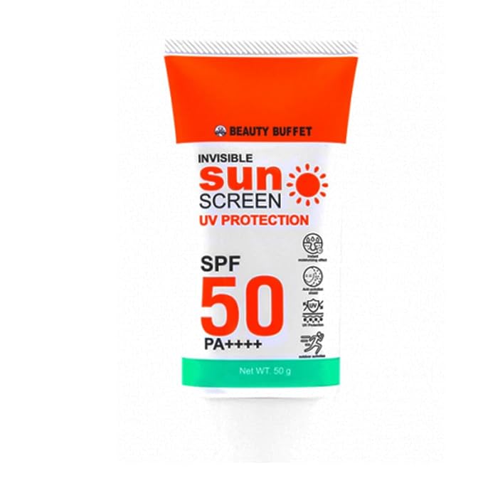 BEAUTY BUFFET INVISIBLE SUNSCREEN UV PROTECTION SPF 50 PA++++ (50 G) 1.76 Ounce (Pack of 1)