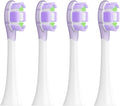 4/8PCS Replacement Brush HeadsCompatible for XIAOMI MIJIA MES609/610 Pro Electric Toothbrush(4 pcs Purple)