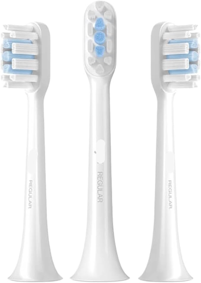 Replacement Tooth Brush Heads Compatible for Xiaomi Mijia T301/ T302 Electric Toothbrush Spare Heads(T301T302 Blue 3 pcs)