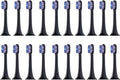 4/8/12/16PCS Compatible for XIAOMI MIJIA T700 Replacement Toothbrush Heads Sonic Electric Vacuum DuPon Soft Bristle Brush(Black purple-20pcs)
