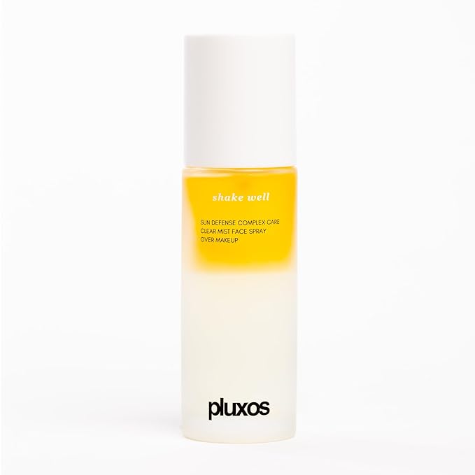 | PLUXOS 47 | SUNSCREEN + SKINCARE SPF 47 FACE MIST SPRAY (Vanilla) | SUN DEFENSE COMPLEX CARE | Apply Over Makeup Broad Spectrum Clear Light Vegan Hydrate Fight Acne Anti-Aging Cell Repair