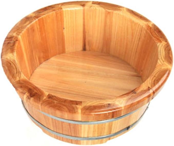 Foot Tub Wooden Foot Basin Fragrant Fir Foot Bath Barrel Household Small Tub Household Foot Bath Barrel Pedicure Barrel Can Be Used In Museum Family Foot Tub 16 Cm foot Bath Wooden Bucket Foot