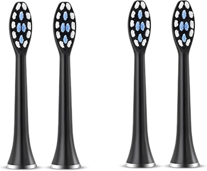 Compatible for S7 Brush Heads Super Sonic Electric Toothbrush Accessories Replacement(4 White Brush Head)