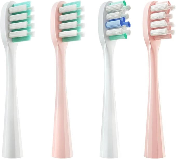 8Pcs/Pack Replacement Brush HeadsCompatible for usmile Toothbrush Head Deep Clean Type(Soft Bristle White)