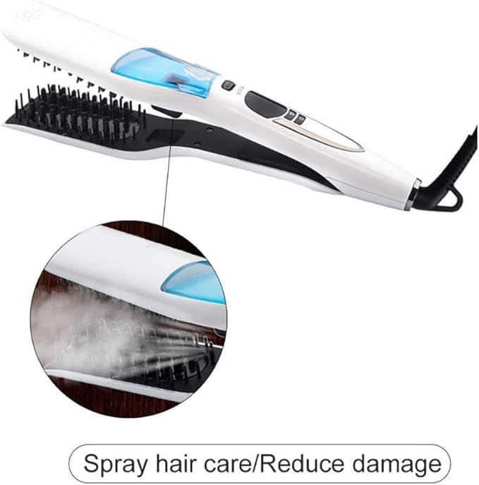 Hair Straightener Hair Straightening Iron with Ceramic Plate LCD Display and Adjustable Temperature Heats Up Fast Suitable for All Hair Types