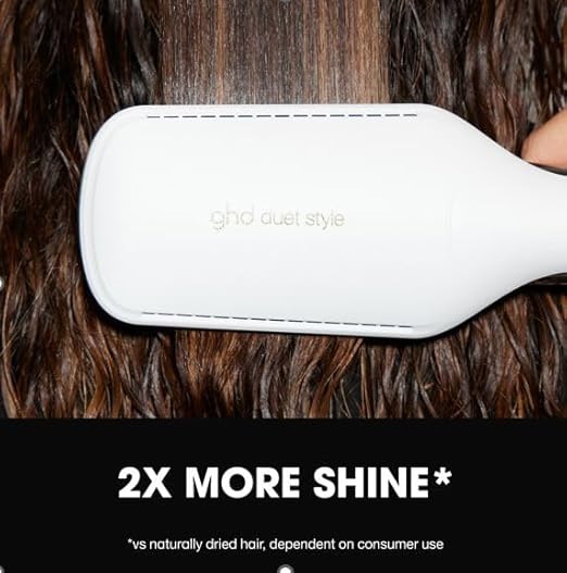 ghd Duet Style - 2-in-1 Flat Iron Hair Straightener + Hair Dryer in One Tool | Transform Hair from Wet to Styled with No Heat Damage | Blow Dry with No Fizz | 2X More Shine