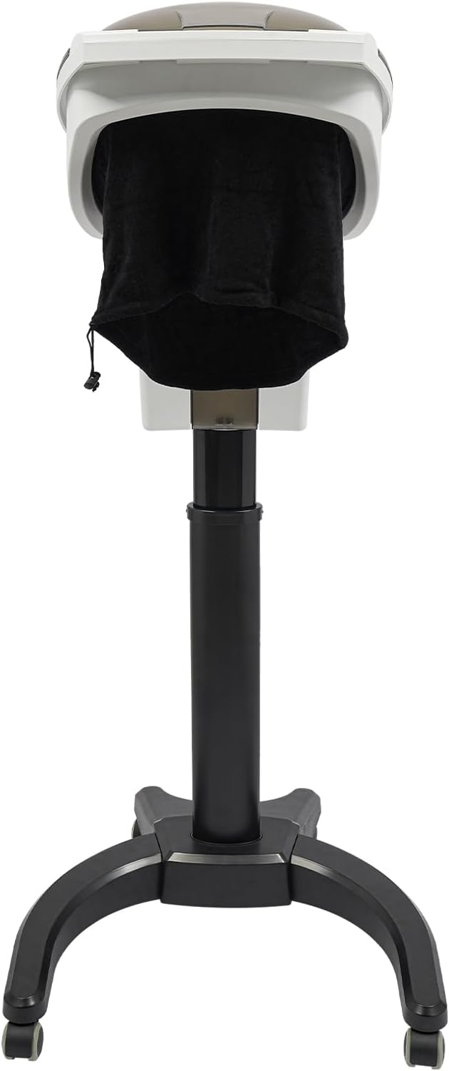 7 Light Professional Hair Salon Steamer 700W Household Hair Care Machine Standing Hair-Steamer with Adjustable Height &amp 57.49 oz Water Tank for Salons Barbershops (White)