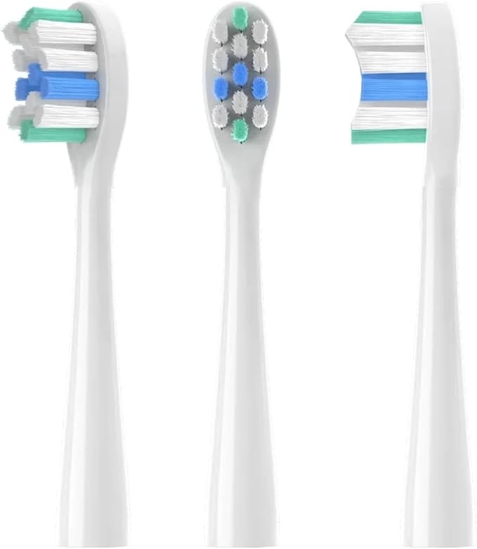 12Pcs Replacement Brush Heads Compatible for Toothbrush Head Deep Clean Type/Soft Bristle(Deep Clean White)