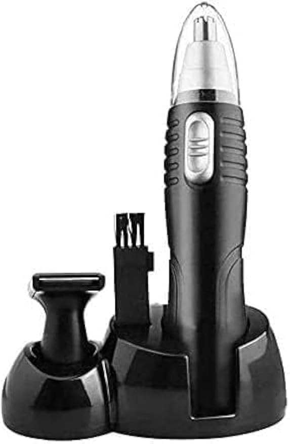 Ear and Nose Hair Trimmer Clipper 2-in-1 Portable Painless Eyebrow &amp Hair Trimmer for Men and Women Battery-Operated Easy to Clean Safe &amp Convenient