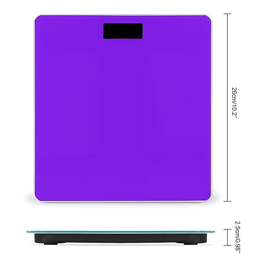 Digital Bathroom Weighing Scale Energy Saving Scale Smart Scale for Body Weight Purple