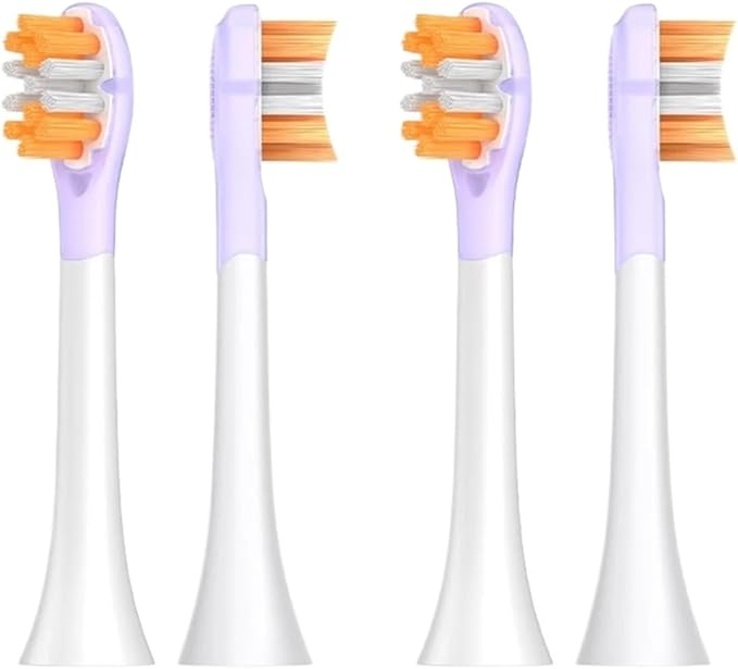 Electric Toothbrush Replacement Brush Head Compatible Phillip HX3/6/9 Series Premium Budget Medium Soft Bristle(YH751-ORANGE)