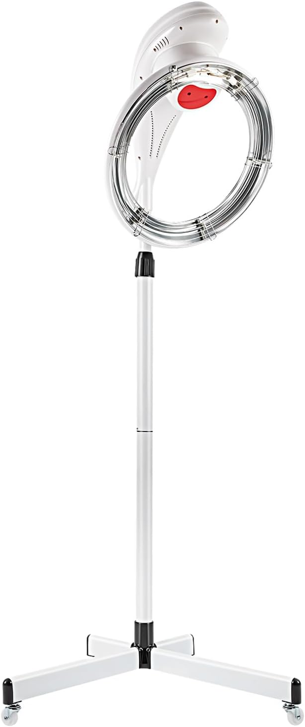 Professional Orbiting Hair Dryer110V Hair Color Processor with Adjustable Height 53.15-65.75inStanding Salon Hair Dryers with Wheels for Salon