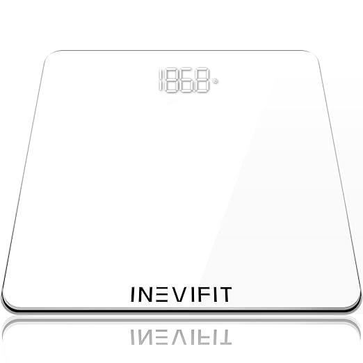 INEVIFIT Bathroom Scale Highly Accurate Digital Bathroom Body Scale Precisely Measures Weight up to 400 lbs