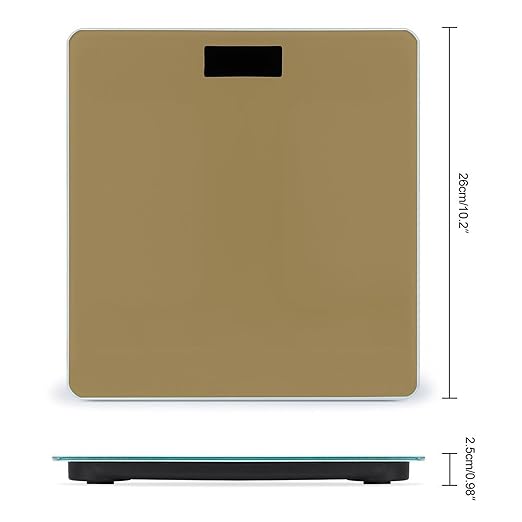 Men's Fashion Automatic Switch Digital Bathroom Weighing Scale Smart Scale Brown