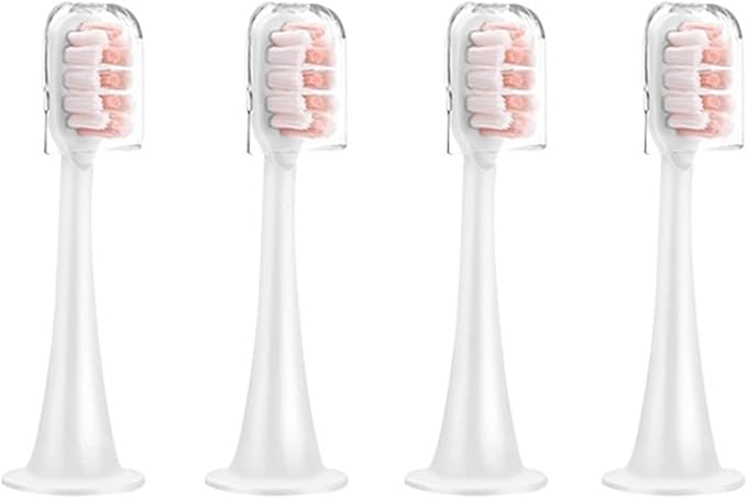 4pcs Replacement Brush HeadsCompatibility for Xiaomi Mijia T300 T301 T500 Sonic Electric Toothbrush Head Soft Bristle Nozzles(3)