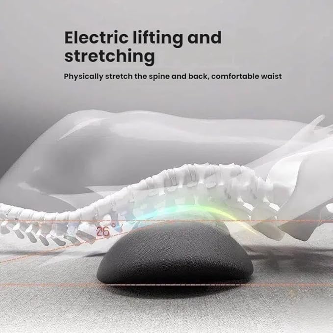 Back Massager New 3-in-1 Back Massagerwith Electric Traction Lifting &amp Heat Compress All-Round Support Relieve Neck/Shoulder Discomfort