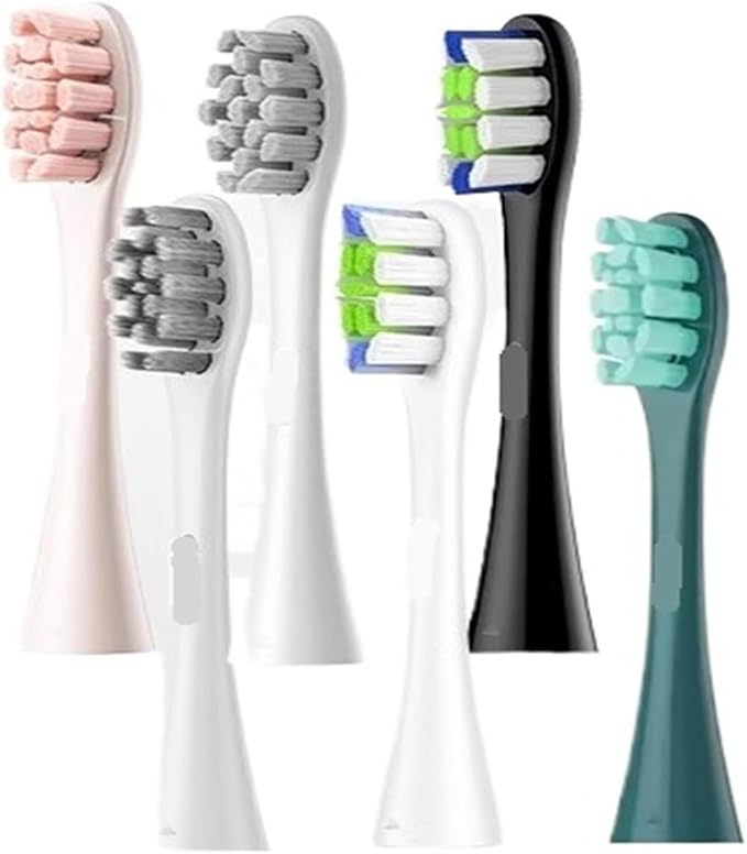 Replacement Brush Head Compatible for Oclean X/X PRO/ Z1/ F1/ One/Air 2 Toothbrush Heads with Bristle nozzles(Oclean P1C8 2PCS)