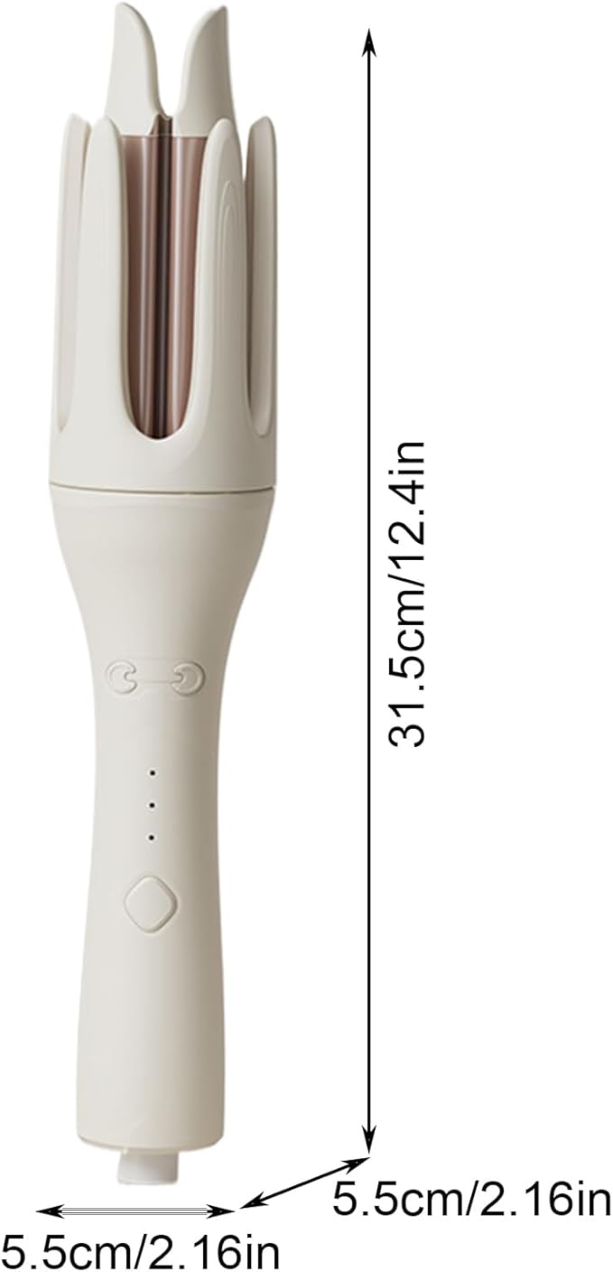Automatic Hair Curler – 32mm Rotating Barrel Ceramic Coated Styler Negative Ion Technology | Auto Curling Wand with Auto Shutoff Effortless Waves for Long Short Hair Styling Tool