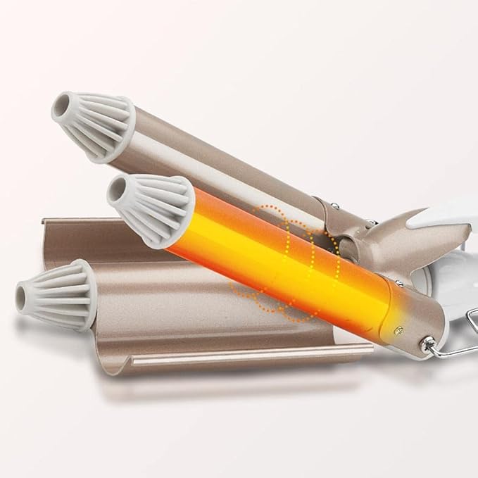Professional Hair Curler with Adjustable Temperature and 3 Barrel Design 22mm