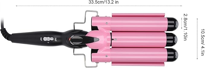YUYTE 3 Curling Iron Wand Adjustable Hair Waver Crimper with Temperature Control Hair Styling Tool for Waves and Curls