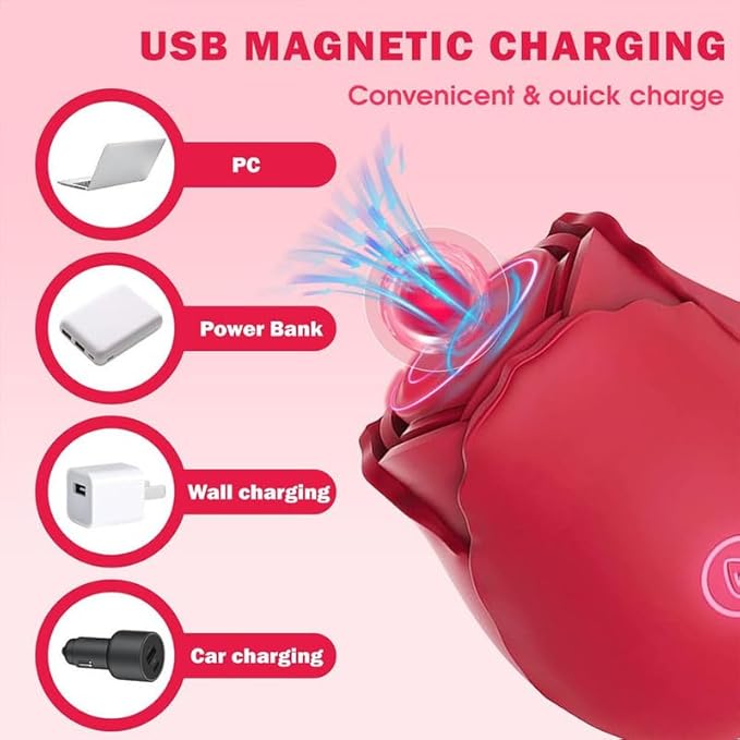 2026 Newly Portable Vibrating Massager -Clitioral Sucker Relaxes Muscles Viboators Toy 10 Modes Couples - for Body and Back Foot Silent Personal for Sports Massage Adult Tools Relaxation XJH-Red04
