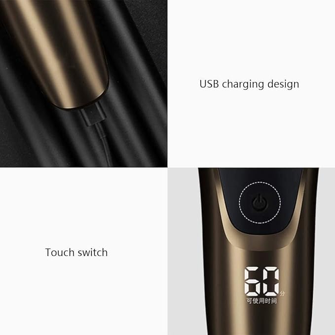 Electric Razor for MenRechargeable Rotary Mens Electric Shaver Wet Dry Waterproof with Pop-up Beard Trimmer