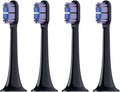 4/20 Pieces - Replacement Heads for T700 Electric Toothbrush(Black purple-4pcs)