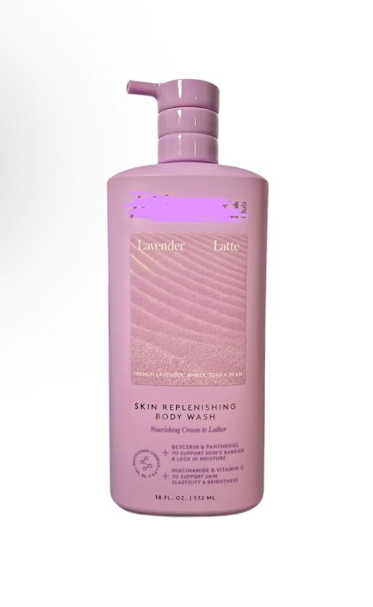 LAVENDER LATTE SKIN REPLENISHING BODY WASH NOURISHING CREAM TO LATHER 18FL.OZ/ 532ML. (PACK OF 1)