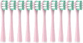 10PCS Vacuum Replacement Brush Heads Compatible for Y1S/Y4/U1/U2/U3/P1/P4 Soft Sonic Electric Toothbrush Clean Nozzles(10RoundCarePink)