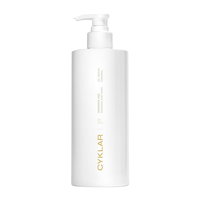 CYKLAR Sensorial Body Wash. Fragrance-Free Hydrating Cleanser with Moisture Locking Multi-Oil Complex Sodium PCA and Glycerin. Nourishing Shower Gel for Women and Men 16.5 Fl Oz Luxury Bodywash