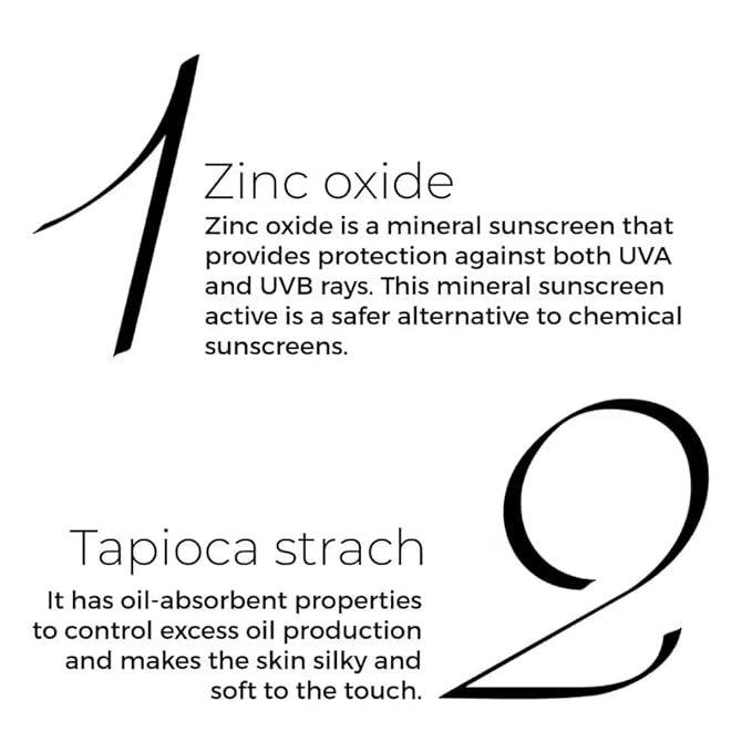 Brill-Are's Zinc Powder Sunscreen SPF 50 Ivory 01 Matte Finish No White Cast UVA/UVB Protection 4g
