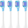 Replacement Toothbrush Heads Compatible for T301/T302/T501/MES605/MES607/MES6084/16pcs(4 White)