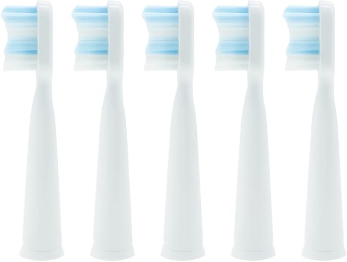 15PCS Replaceable Toothbrush HeadsCompatible for Seago Tooth Brush Head Soft Bristle SG-507B/908/909/917/610/659/719/910(White B)