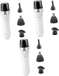 3pcs Men Rechargable Nose Hair Trimmer Electric Face Shaver Fashion Nose Hair Cutter Safe for Genders