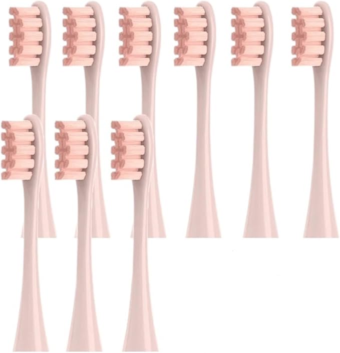 9PCS Replacement Brush HeadsCompatible for Oclean Flow/X PRO /F1/Z1/One/ Air2 Sonic Electric Toothbrush Nozzles Soft(9 FOC)