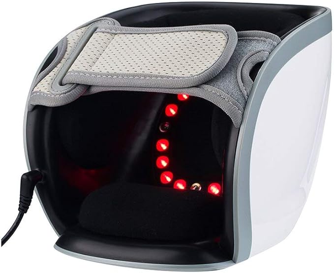 on Knee Pain Relief Laser Therapy Device with LED Light Heating Airbag Massage Heated Foot Massager Machine Leg Spa Water Large Feet Bath Shiatsu Deep-Kneading Plantar Fasciitis Tired Muscles