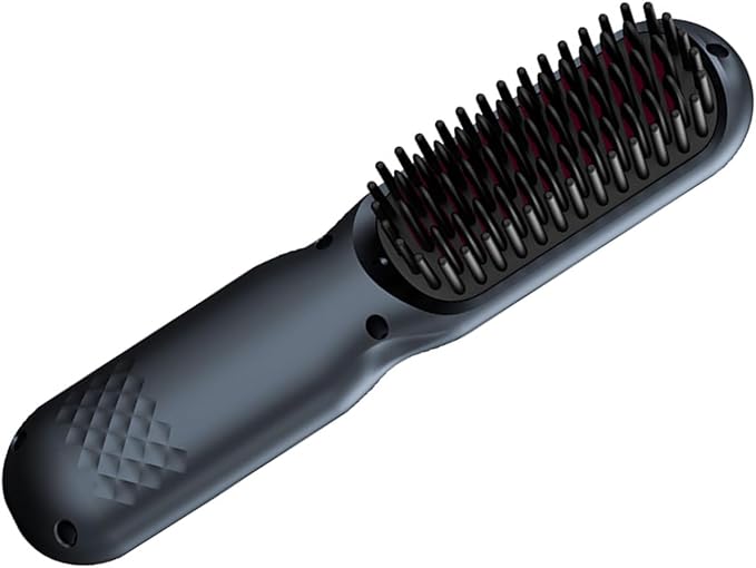 Hair Straightener Brush Comb Straightening Brush for Women with 4 Temps Fast Heating for Travel Teeth Design