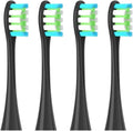 2/4/6PCS Soft Replacement Heads Compatible for Oclean X/X PRO/ Z1/ F1 Blue Brush Toothbrush Vacuum Bristle Nozzles(4PCSBlack)