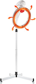 Orbiting Rotating Hair Processor Professional Stand Hair Dryer Standing Salon Dryer Oil Treatment Accelerator Heating Perm Styling for Beauty Salons Salons SPA Home Use (White)