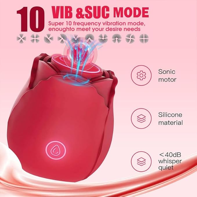 2026 Newly Portable Vibrating Massager -Clitioral Sucker Relaxes Muscles Viboators Toy 10 Modes Couples - for Body and Back Foot Silent Personal for Sports Massage Adult Tools Relaxation XJH-Red49