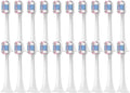 Replacement Toothbrush Head Compatible for Mijia T300/T500/T500C/T700(20pcs PinkBlue)