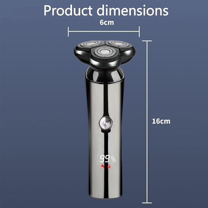 Head Shavers for Bald Men Electric Shaver Men Rechargeable Rotary Floating Razor Beard Hair Trimmer LCD Display Shaving Machine Wet and Dry