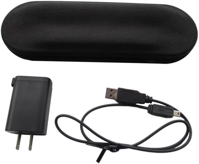 HX9210 Travel Charger Case w/AC Charger+USB Cable Replacement for Philips Sonicare DiamondClean Sonic Toothbrush HX9382HX9372HX9362HX9360(Black-Purple)